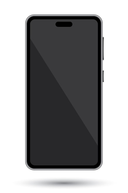 Vector phone mobile vector telephone background black screen illustration for apps