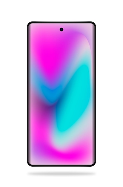 Phone model with gradient wallpaper