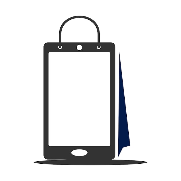 Phone shop online logo Icon Illustration Brand Identity