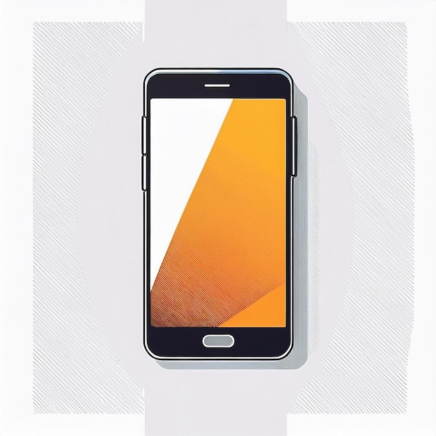 a phone that is on a white background