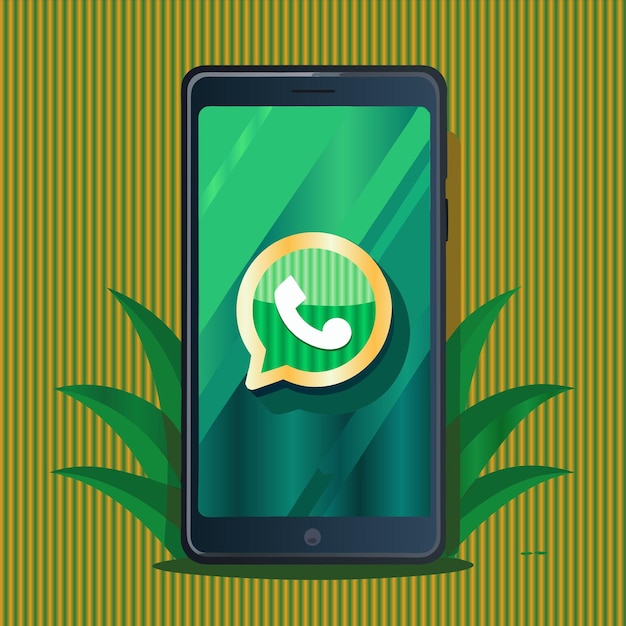 a phone with a green background that says phone on it