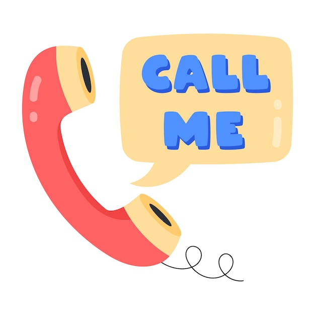 A phone with the word call me on it