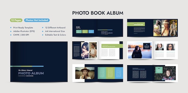 Photo Album Design Photo and Image Book Design Photography Portfolio Template