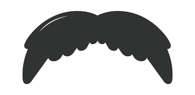 Photo Booth Retro mustache flat icon