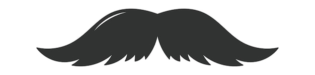 Photo Booth Retro mustache flat icon