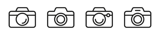 Photo camera icons. Camera icon set. Camcorder icons. Photo camera vector icons