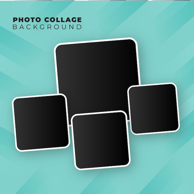 Photo collage frame background design