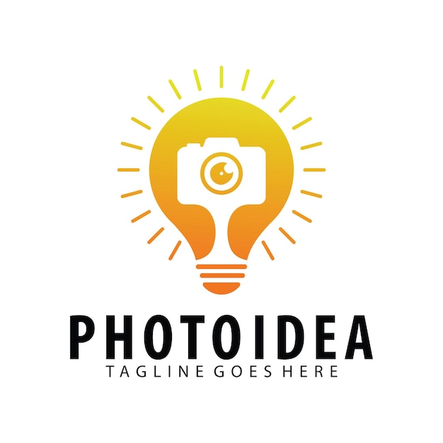 Photo Idea logo design template