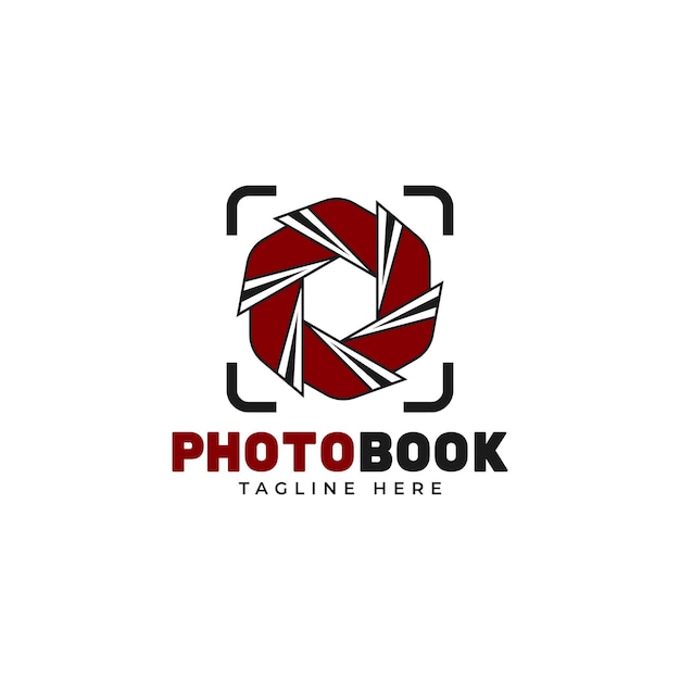 Photobook Logo Design Illustration For Photography Business