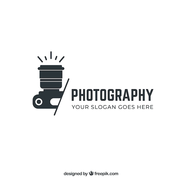 Photography logo in black color