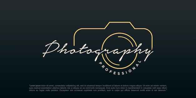 Photography logo design vector template