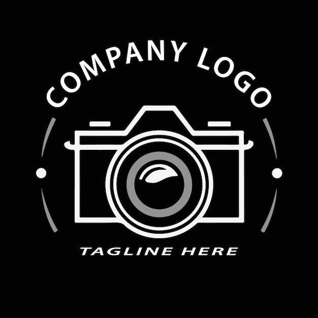 Photography logotype Minimalist photography logo concept fit for lens store photo studio and came