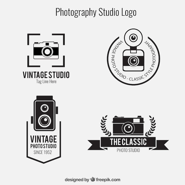 Photography studio logos pack