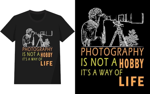 Vector photography t shirt design typography and illustration design design for tshirt and other use