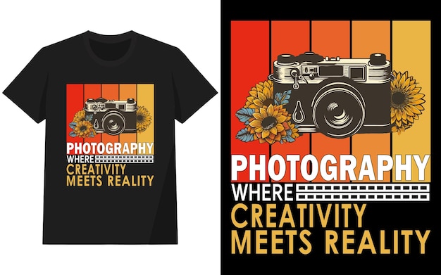 Vector photography t shirt design typography and illustration design design for tshirt and other use