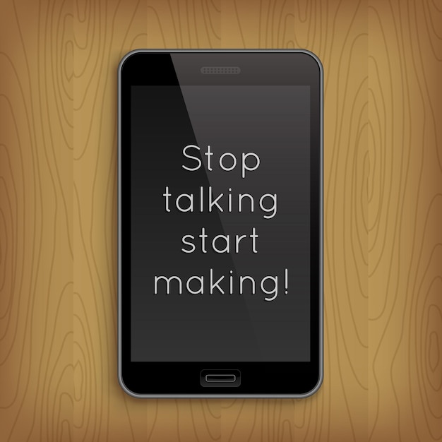 Phrase in realistic phone