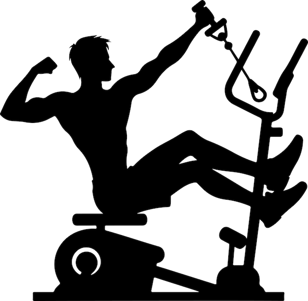 physical exercise vector design vector black color silhouette