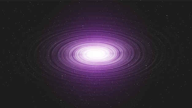 Physics Spiral Black hole on Galaxy background with Milky Way spiral,Universe and starry concept desig,vector