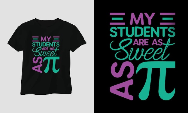 Pi Day Special typography t-shirt design template design with pi, math, etc.