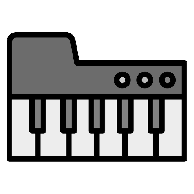 Vector piano icon vector image can be used for instrument