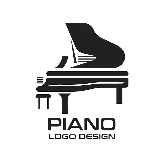 Piano Vector Logo Design