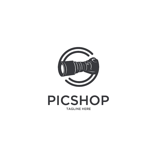 pic shop camera photographer logo