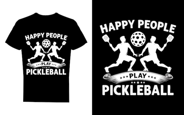 Pickleball T Shirt Design Vintage Typography and Vector Graphics