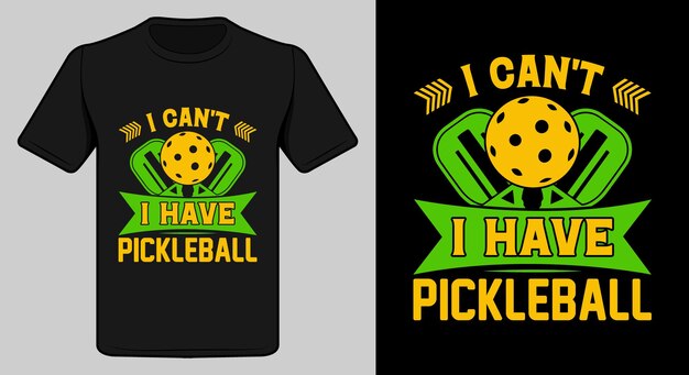 Vector pickleball t-shirt design.