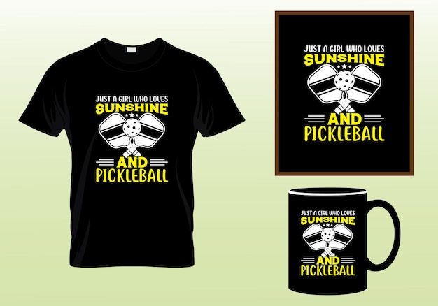 Pickleball tshirt design best pickleball t-shirt design paddle vector tshirt graphic design template