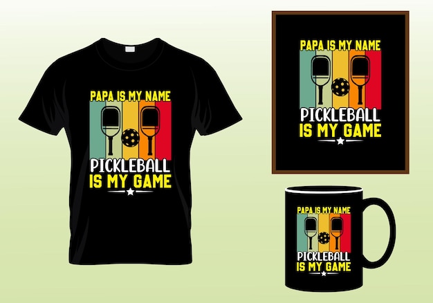 Pickleball tshirt design best pickleball t-shirt design paddle vector tshirt graphic design template