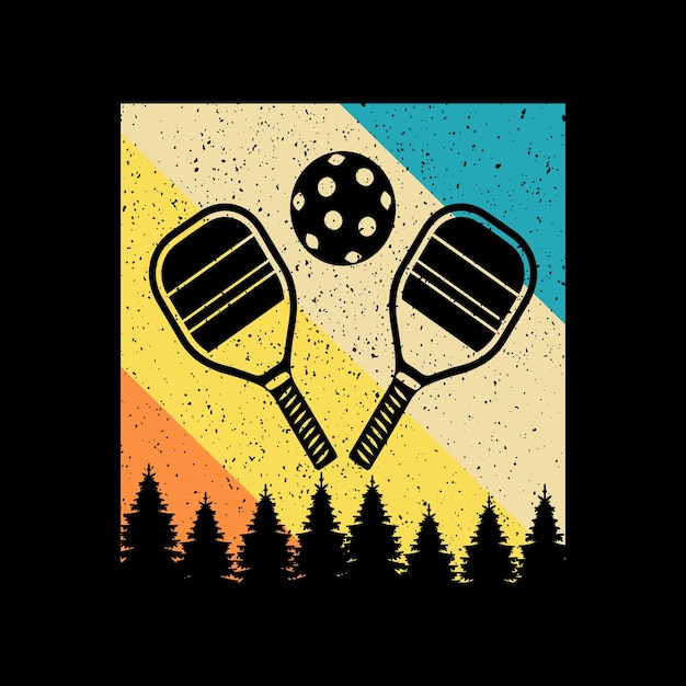 Pickleball tshirt design best pickleball tshirt design paddle vector tshirt graphic design template