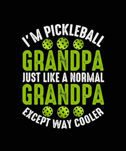 Pickleball Tshirt Design