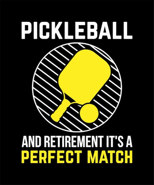 Vector pickleball tshirt design