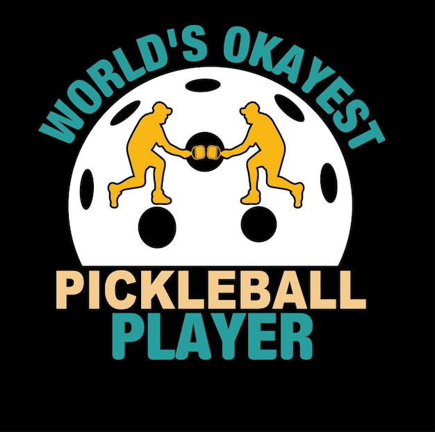 Pickleball Vector pickleball tshirt design pickleball design or pickleball illustration