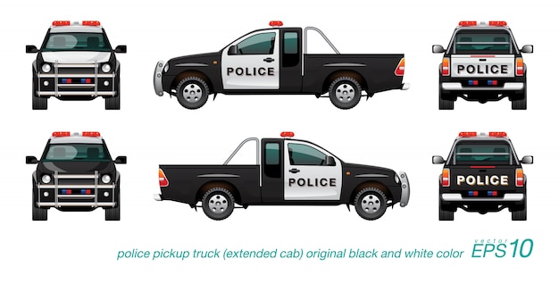 Pickup Police car