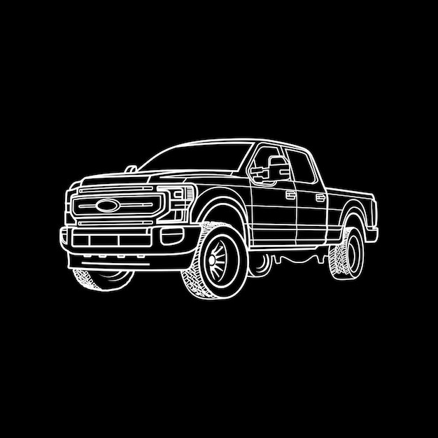 pickup truck outline