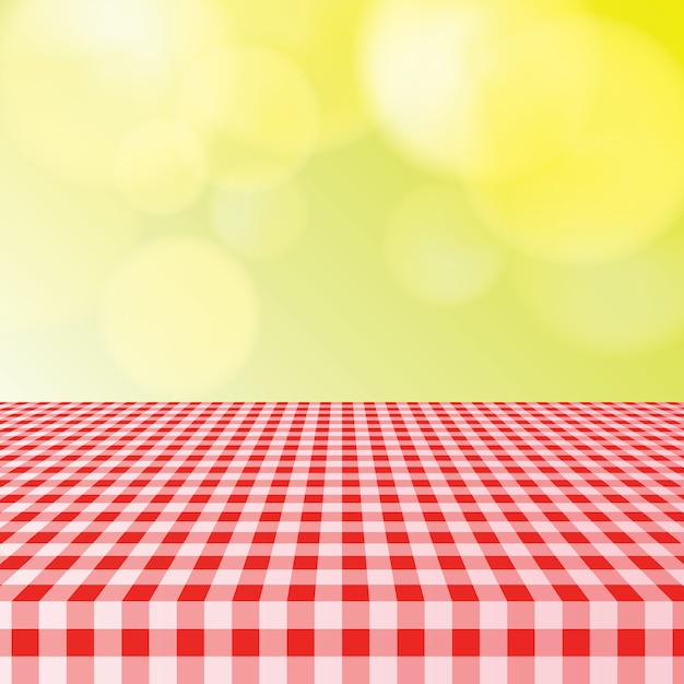 Picnic table cloth with bokeh light