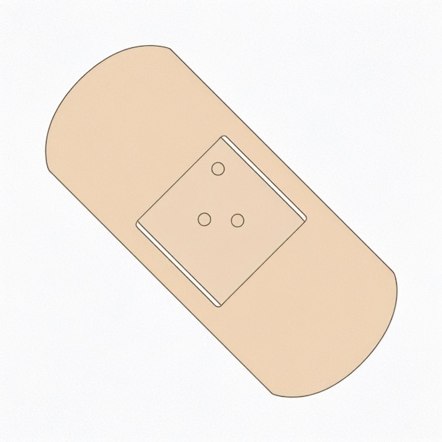 a picture of a bandage on a white background