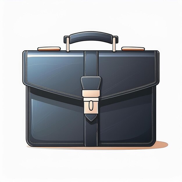 Vector a picture of a black briefcase with the word quot d quot on it