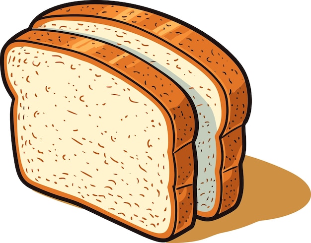 Vector a picture of a bread with a label that says  bread