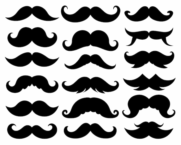 a picture of a bunch of moustache