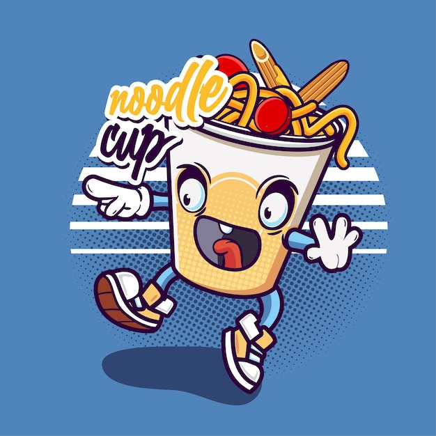 Picture of doodle food love cup noodles