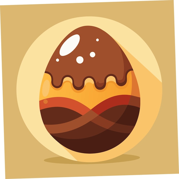 a picture of a egg with chocolate on it