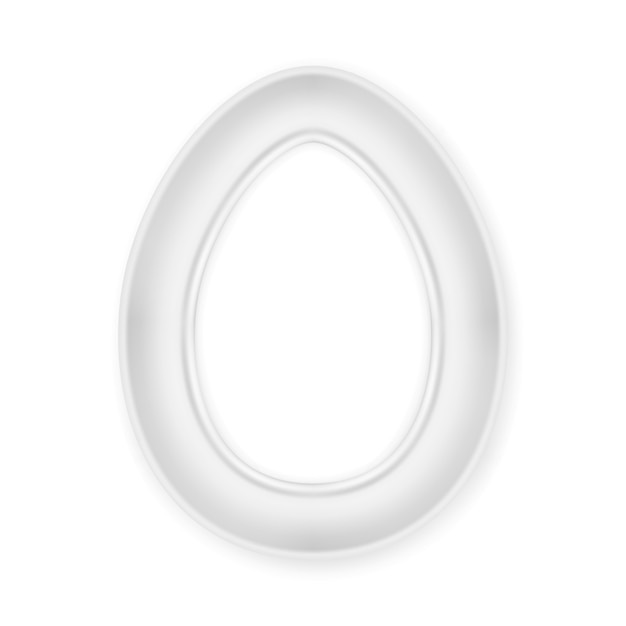 Picture frame egg shape. 