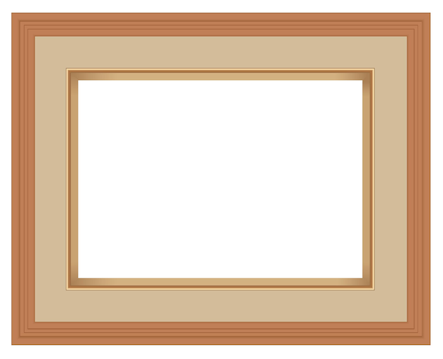 Picture Frame Isolate on White background Vector EPS10 illustration