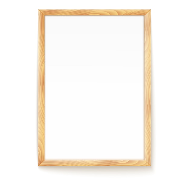 Picture frame isolated on a wall.