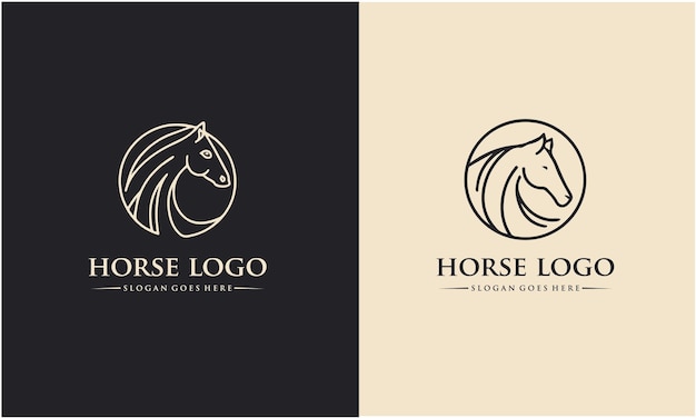 a picture of a horse and a horse logo