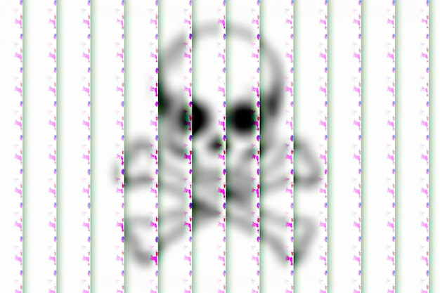 Vector a picture of a human face behind a grid with the words  the word  on it