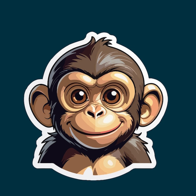 a picture of a monkey with a white background