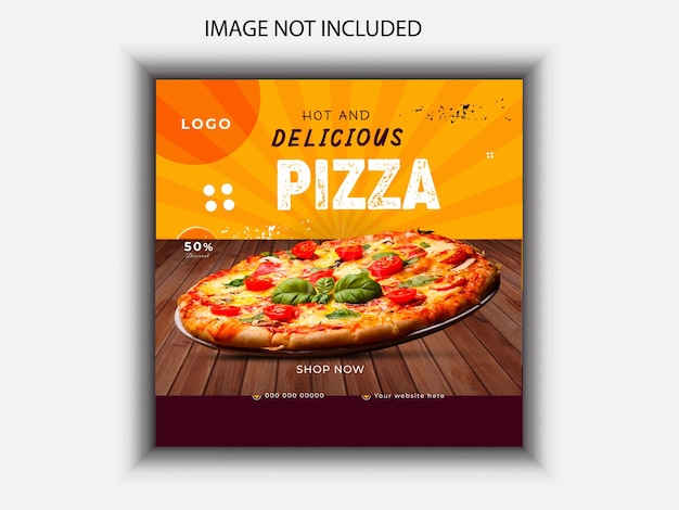 a picture of a pizza with the words  photo of a pizza  on the back